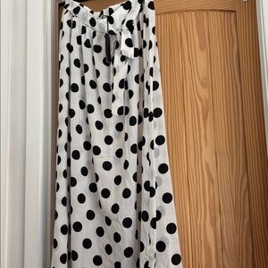 Vonda Black and White Polka Dot skirt